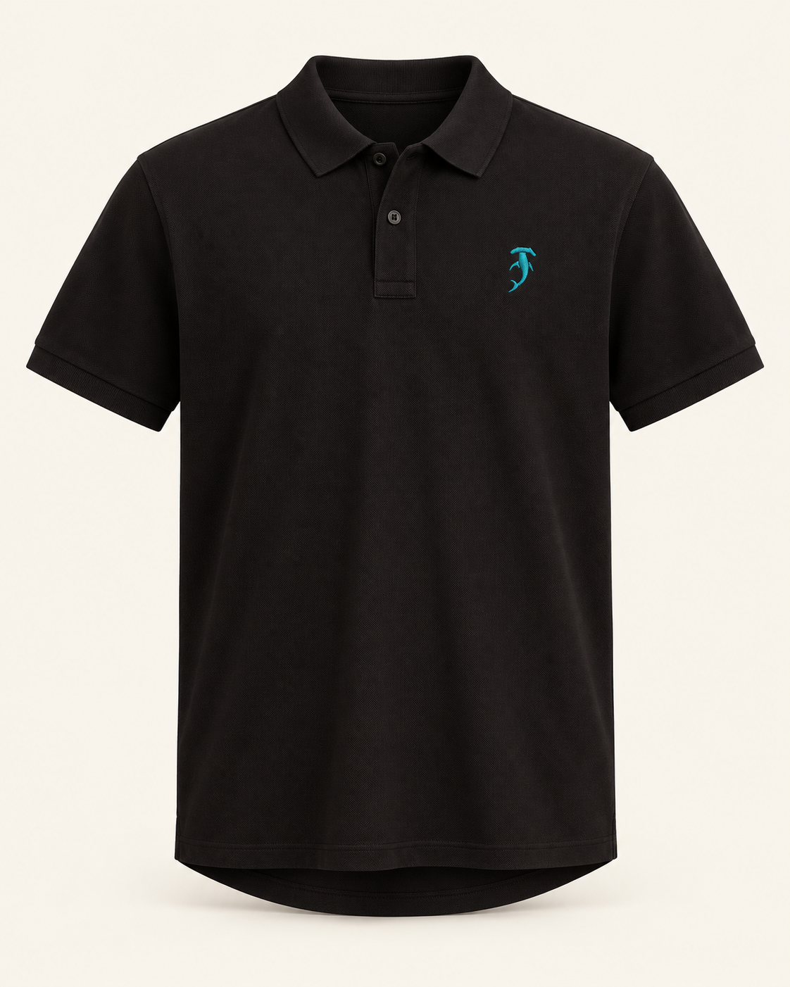 Tirreno Piqué Polo — Black